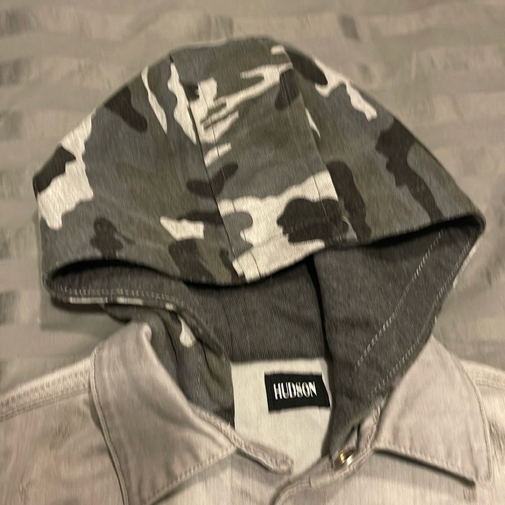 Hudson distressed Grey Camp Jean jacket